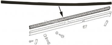 Leiste für Abdeckblende, Gummi